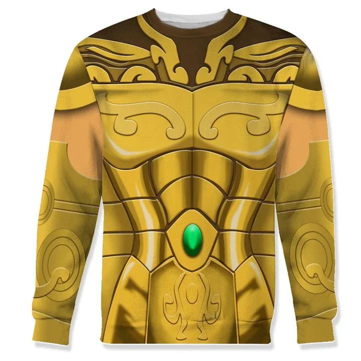 Popular Cosplay Anime Saint Seiya 3D printed Men Women Street Harajuku kid Tshirt Men's Sports High Quality Long Sleeve Tees