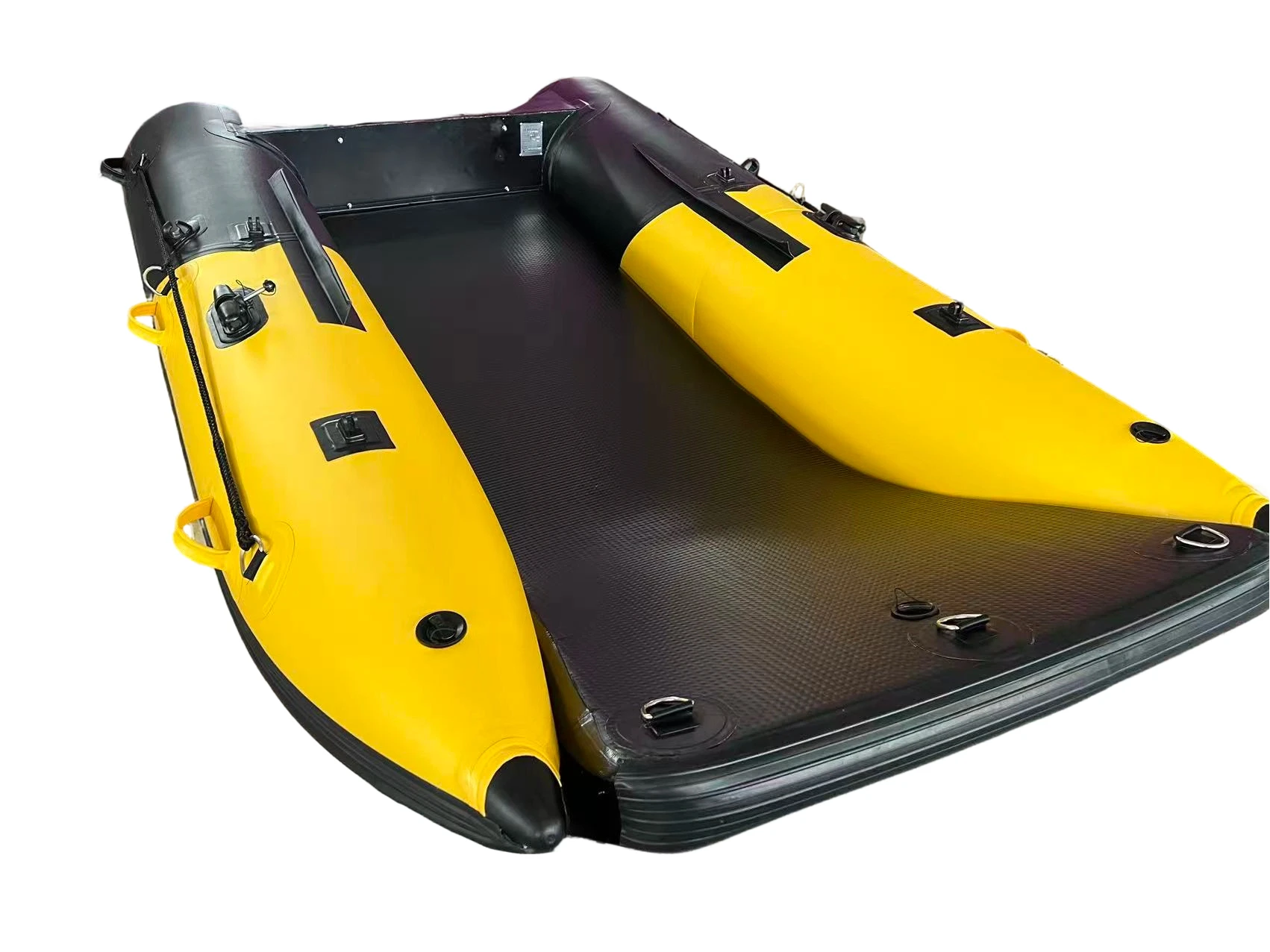 Best Selling 330cm PVC TPU Inflatable Catamaran Boat Drop Stitch Floor Takacat Race Dinghy For 4 Person Outdoor Use