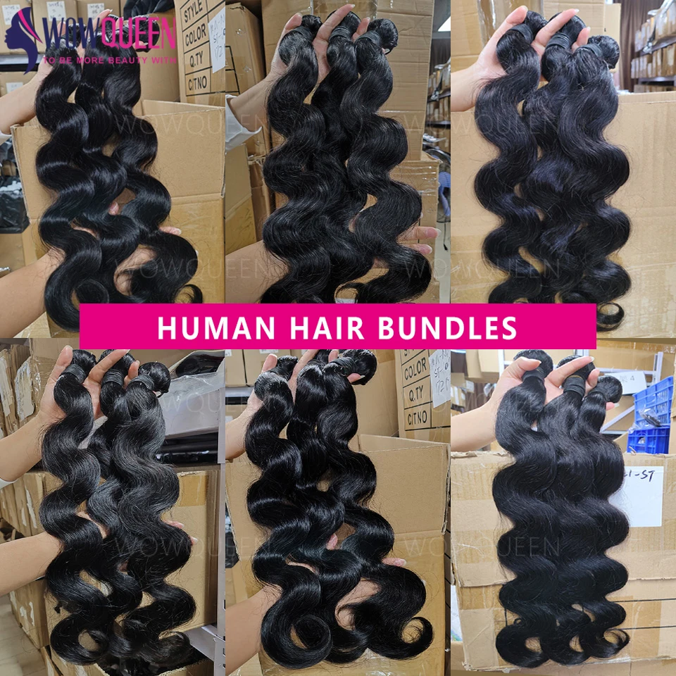 الجسم موجة حزم البرازيلي 100% نسج على شكل شعر إنسان حزم 1/3/4 حزم صفقة شعر بشري خام حزم سميكة ملحقات 30 32 بوصة #2