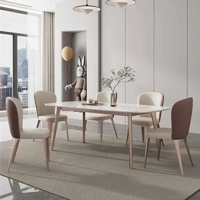 Marble Nordic Dining Tables Design Brackets Living Room Dining Tables Kitchen Salon White Mesas Comedor Luxury Furniture