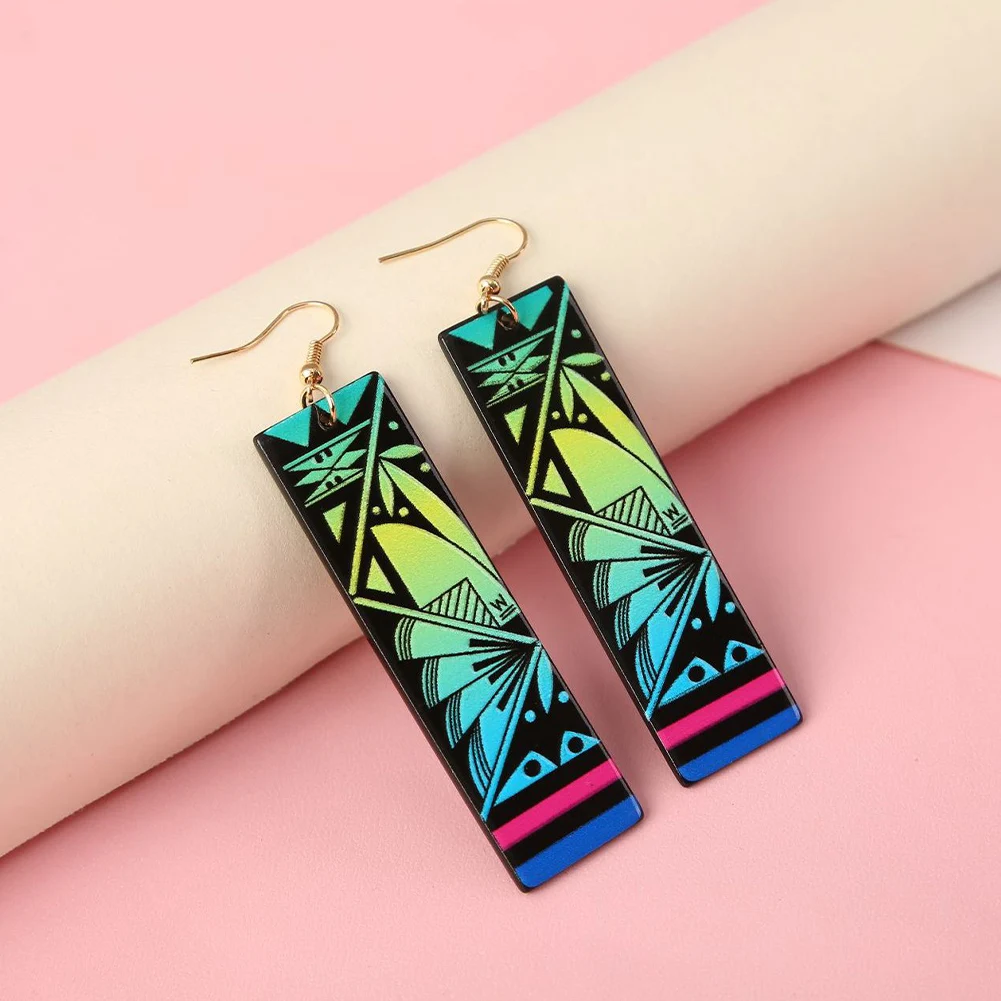 Cring Coco 2022 New Design Samoan Jewelry Polynesian Acrylic Drop Earrings Hawaiian Dangle Earring for Women French Polynesia