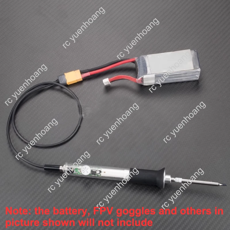 1PC Fatshark Skyzone 03 Adapter Line FPV Video Goggles 2-4S Battery Charging XT60 to DC5.5X2.1mm Adapter Cable for RC FPV Drone