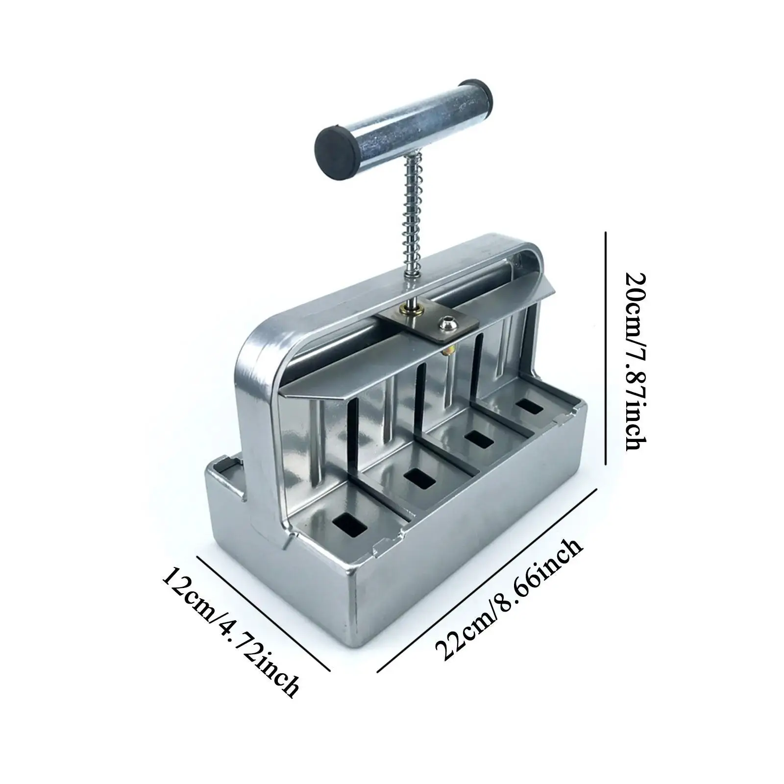 مانع التربة، صانع مكعبات التربة اليدوية المصنوعة من سبائك الألومنيوم مع مقبض لمصنع القطع #6