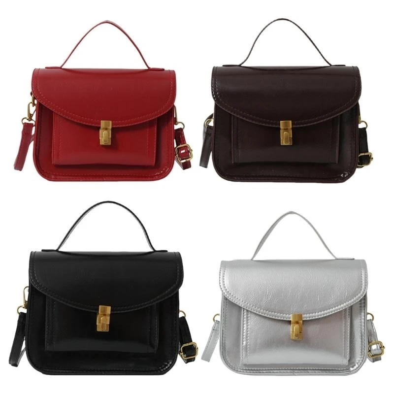 

A3PE Fashionable Soft PU Leather Satchel Bag Shoulder Crossbody Purse for Women Girls