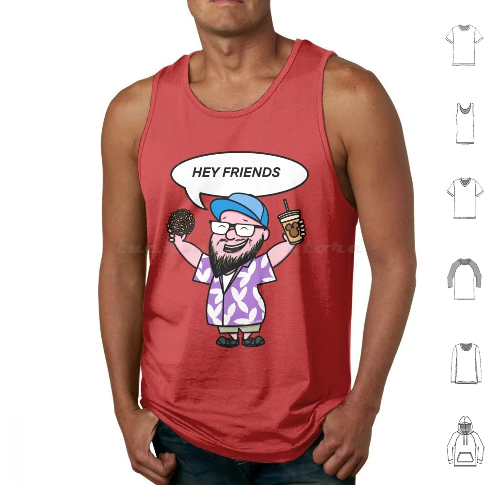 Paging Mr Morrow Theme Park Vlogger-Hey Friends Tank Tops Vest Sleeveless Theme Park Vlogger Holiday Usa Florida