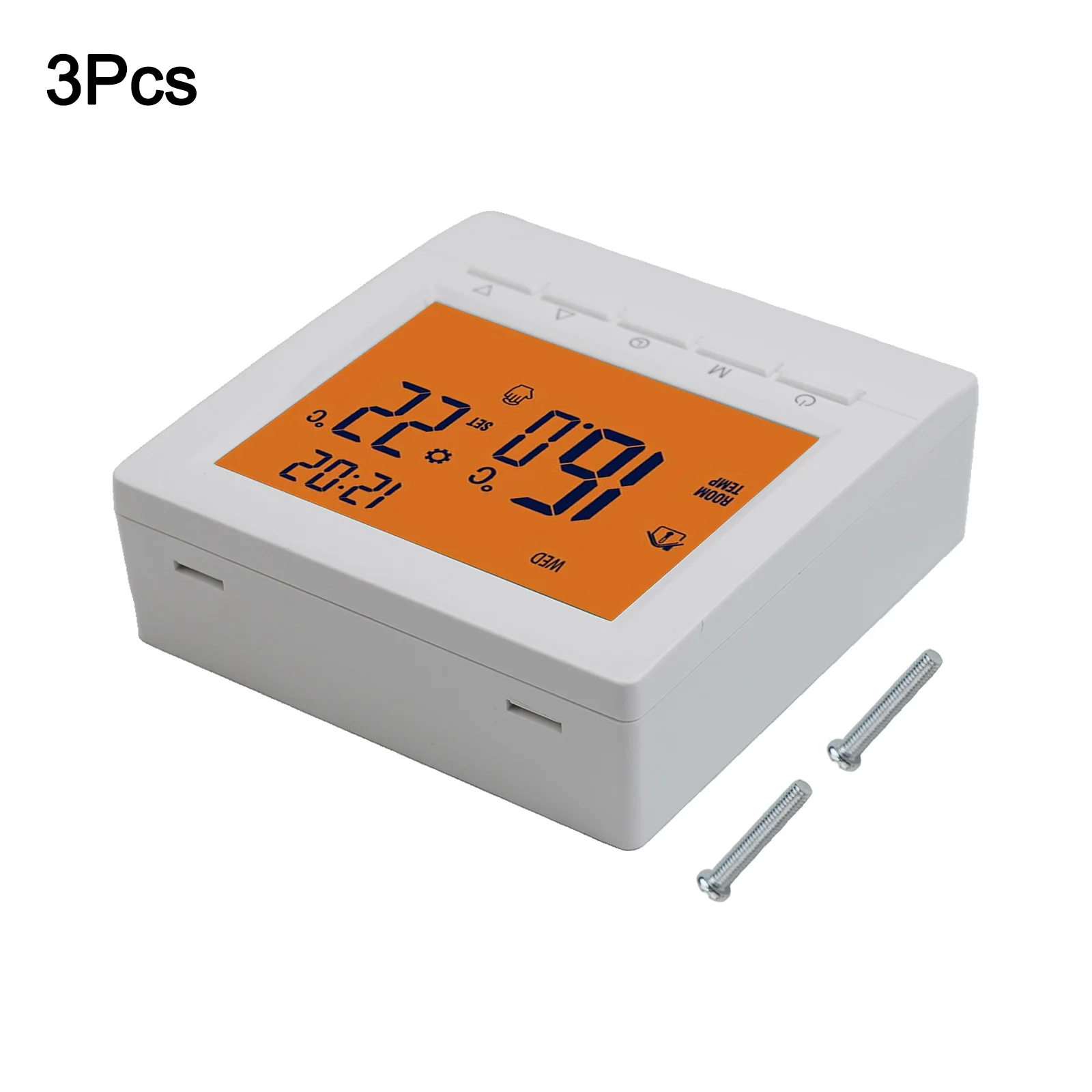 Wall Mounted Battery Powered For Smart LCD Programmable Thermostat For House Heating System Temperature Control Device 8.5x8.5cm