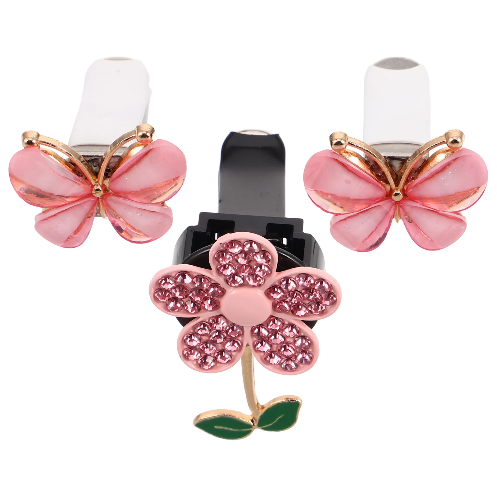 

1Set Car Air Freshener Vent Clip Alloy Rhinestone Luxury Car Accessories Charm Decoration for Interior Women Girls Teens