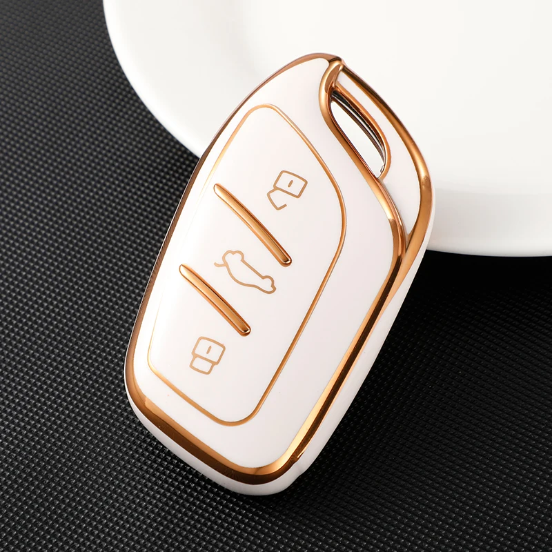 TPU Car Key Case Cover for MG ZS EV MG6 EZS HS EHS Roewe RX5 I6 I5 RX3 RX8 ERX5 Protector Shell Accessories