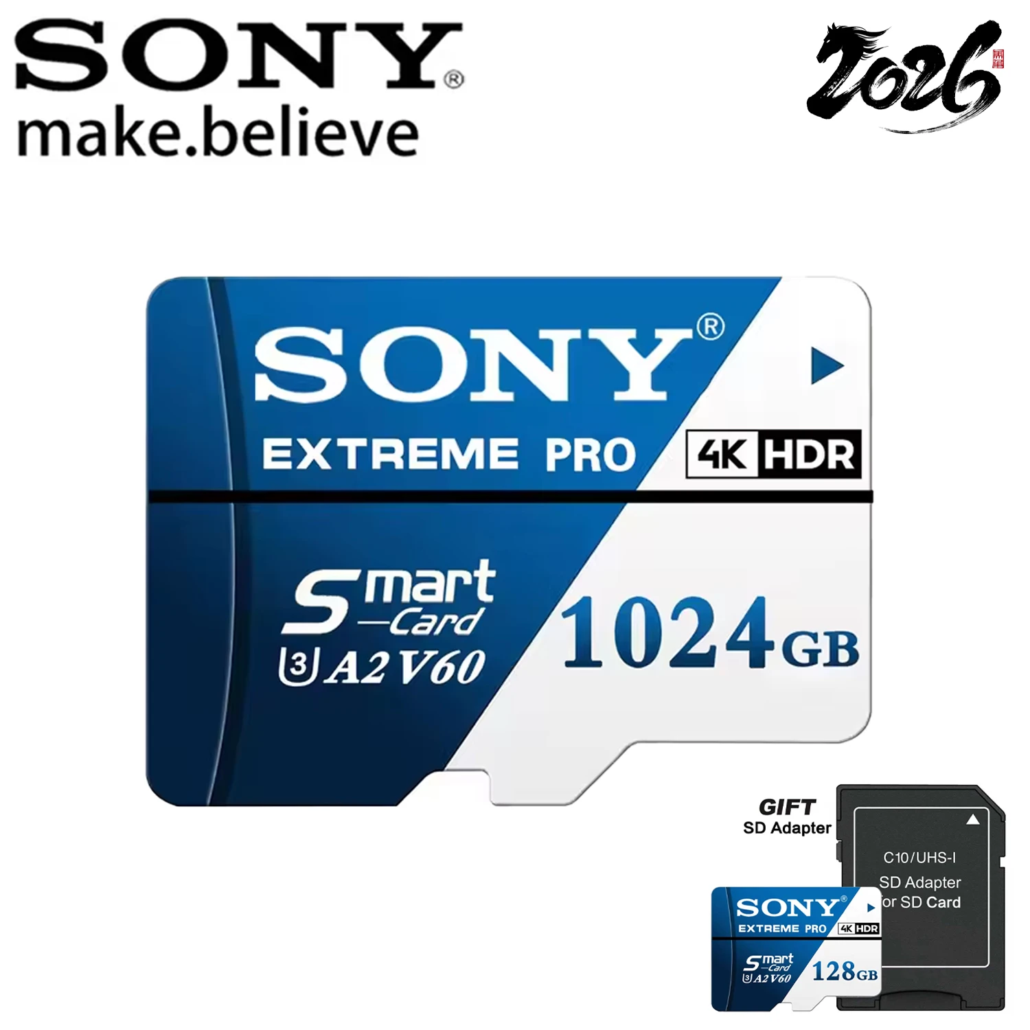 NEW Sony Extreme Pro Micro TF SD Card 1TB SD Memory Card High Speed TF Card 128GB 256GB 512GB 64GB For Phone Camera Drone Audio