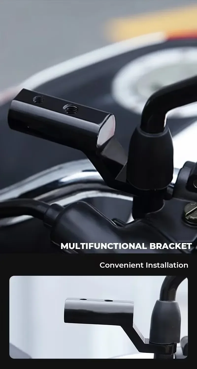 Hochwertige Universal-Adapterhalterung für Rückspiegel, Motorradzubehör, Halterung für Triumph, Suzuki, Kawasaki – Detail 9