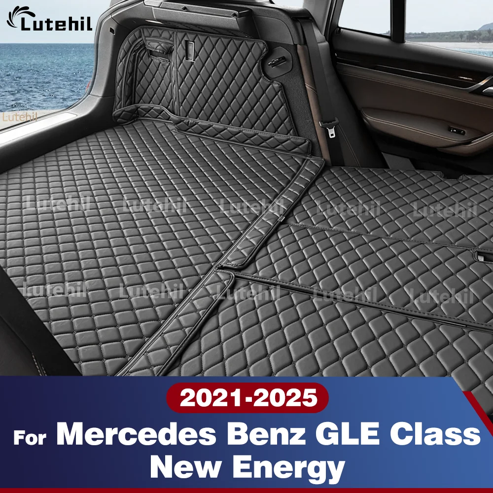 

Коврик в багажник для Mercedes-Benz GLE Class New Energy 2021-2025 (24/22) с полным покрытием и защитой спинок сидений