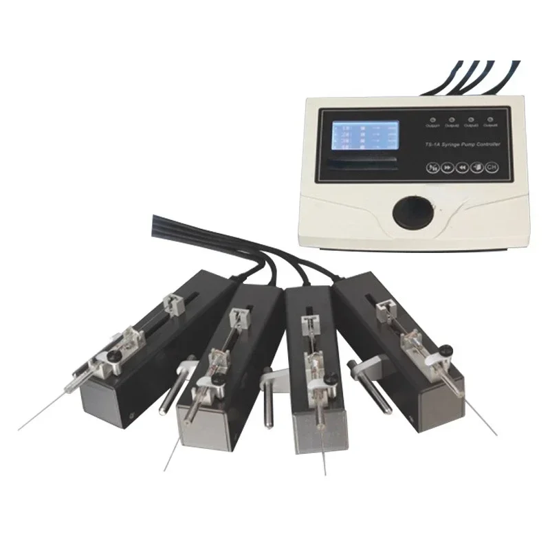 TS-2A/L0107-2A Syringe Pump: Split Push-Pull Exclusive Control Syringe Pump Four-Channel