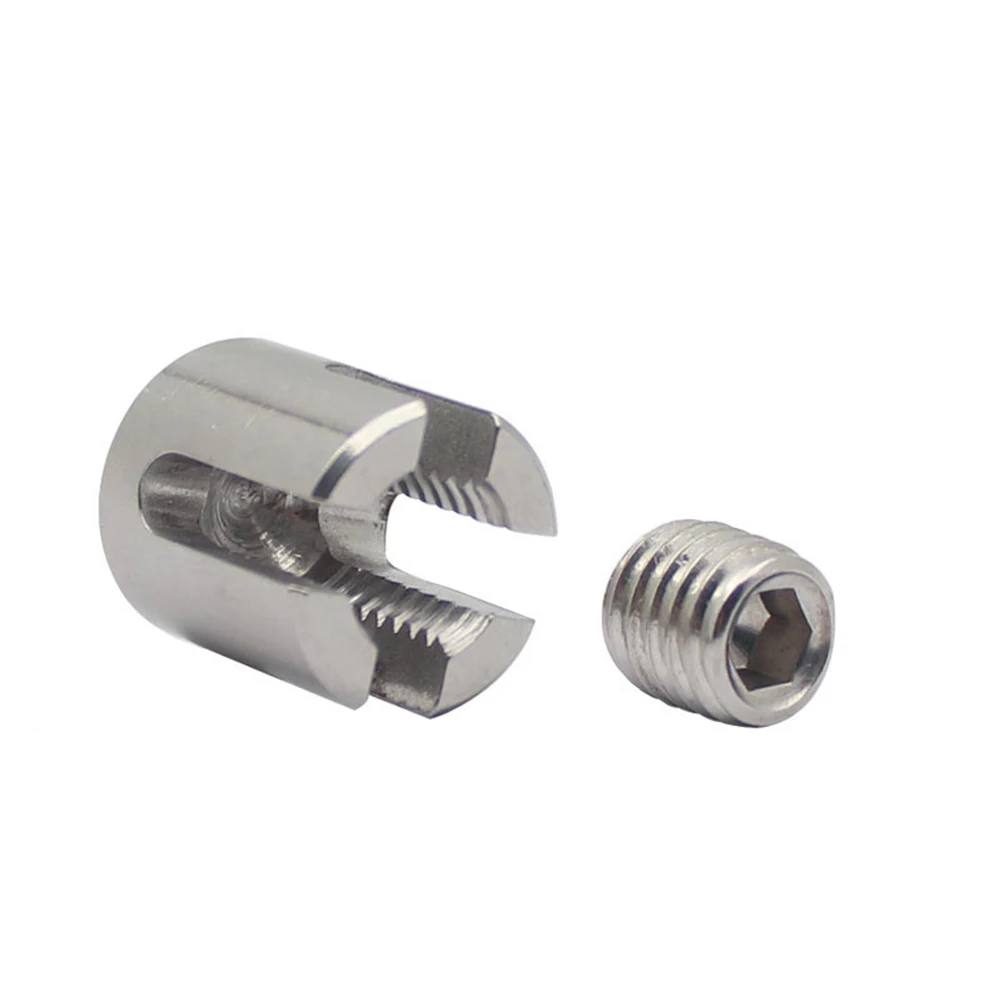 Cross Clip Rope Clamp Made of Stainless Steel for 2mm to 8mm Wire Rope Reliable Installation for Trellis and More