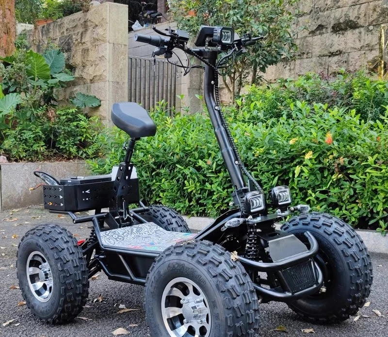 Four-wheel four-wheel drive electric folding ATV all-terrain mountain off-road viewing smoothboard go-kart