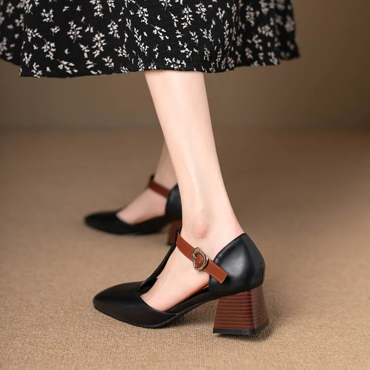

Summer Women Sandals Genuine Leather Women's Casual Shoes 2025 New Cool Comfortable Women's High Heels Босоножки Женские