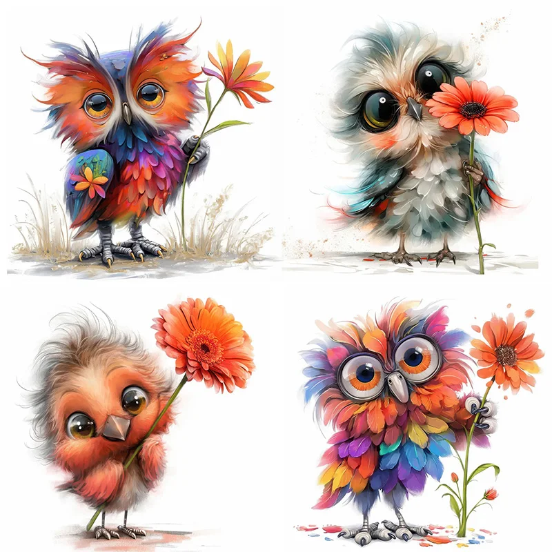 C1287# Funny Birds  Toilet Stickers, Bedroom Entryway Living Room Porch Home Decoration Wall Stickers, Removable Stickers
