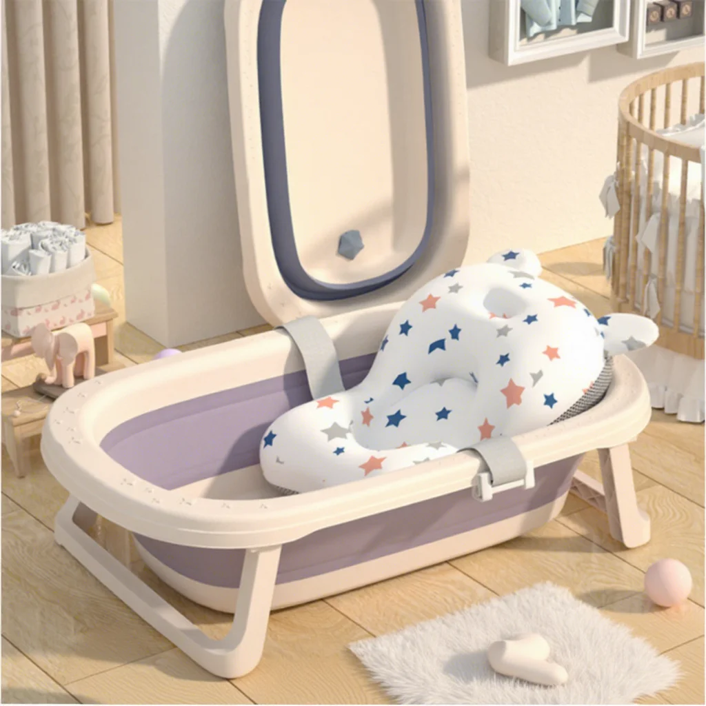 Newly designed foldable plastic children's showers and tubs with eco-friendly features are suitable for indoor bathrooms
