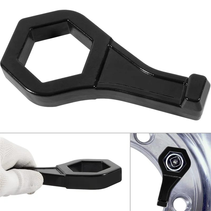 

30609 TX9 Universal ‎Cap Nut Wrench Alloy Steel Hand Tool for Standard Cap Nuts Outer Nut Wrench Porkchop Style for Tire Repair