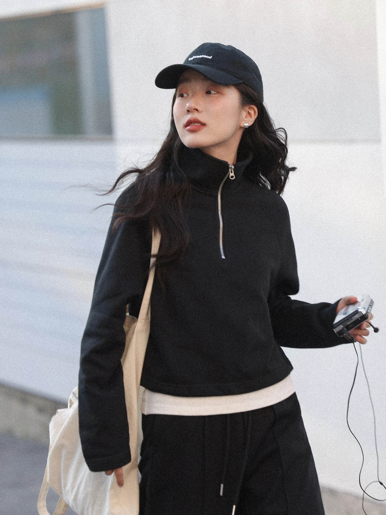 

Bla Collar Sweatirt Set Women's Faion Spring 2026 New Korean Sle Cute Top Bot Two Piece Set Mixd Brand