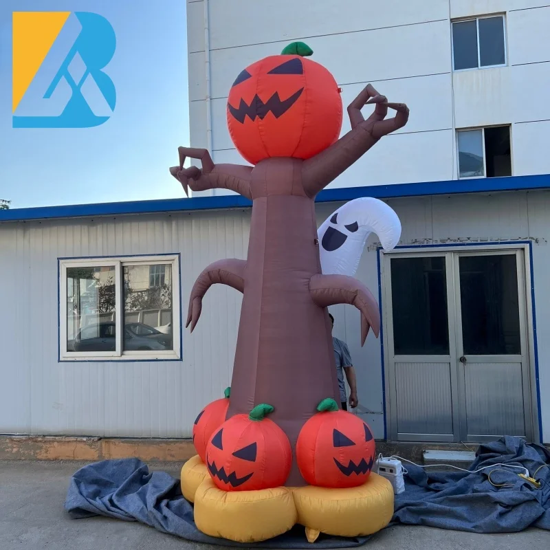 

Bespoke 4 Meters Height Halloween Inflatable Pumpkin Tree for Party Decoration Toys