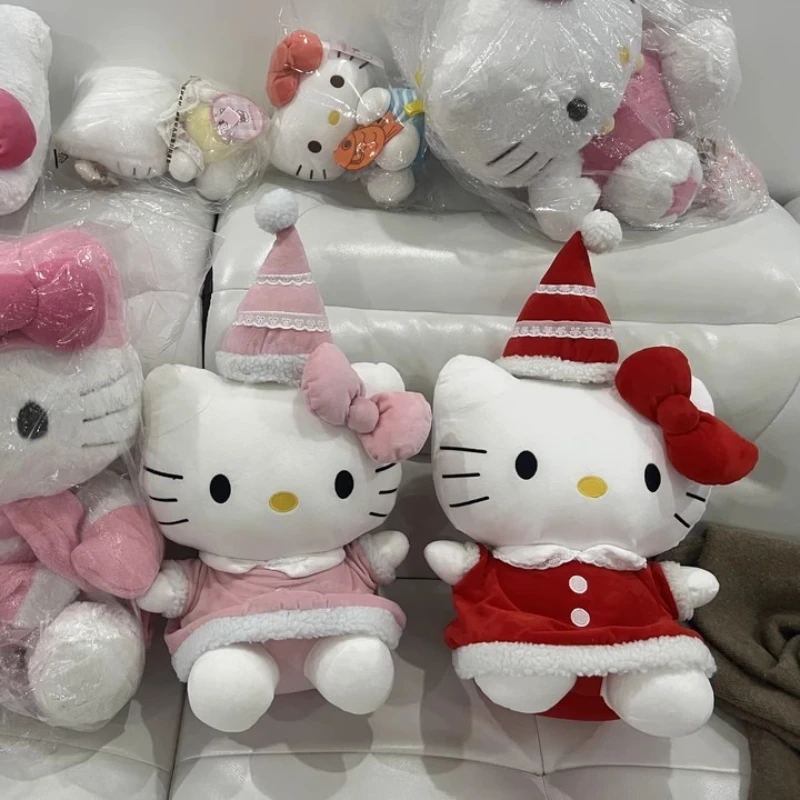 45/55 センチメートルアニメハローキティ誕生日帽子ソフトぬいぐるみぬいぐるみスロー枕寝室のクッション装飾品子供クリスマスギフト