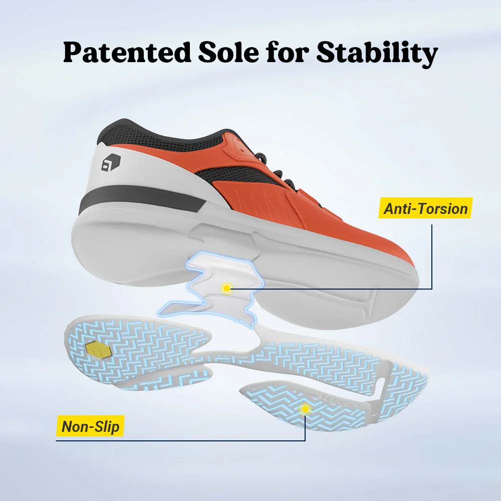 FitVille Men‘s Pickleball Shoes Comfortable EXtra Wide Sneakers All Court Tennis Shoes with Arch Support for Plantar Fasciitis view 3