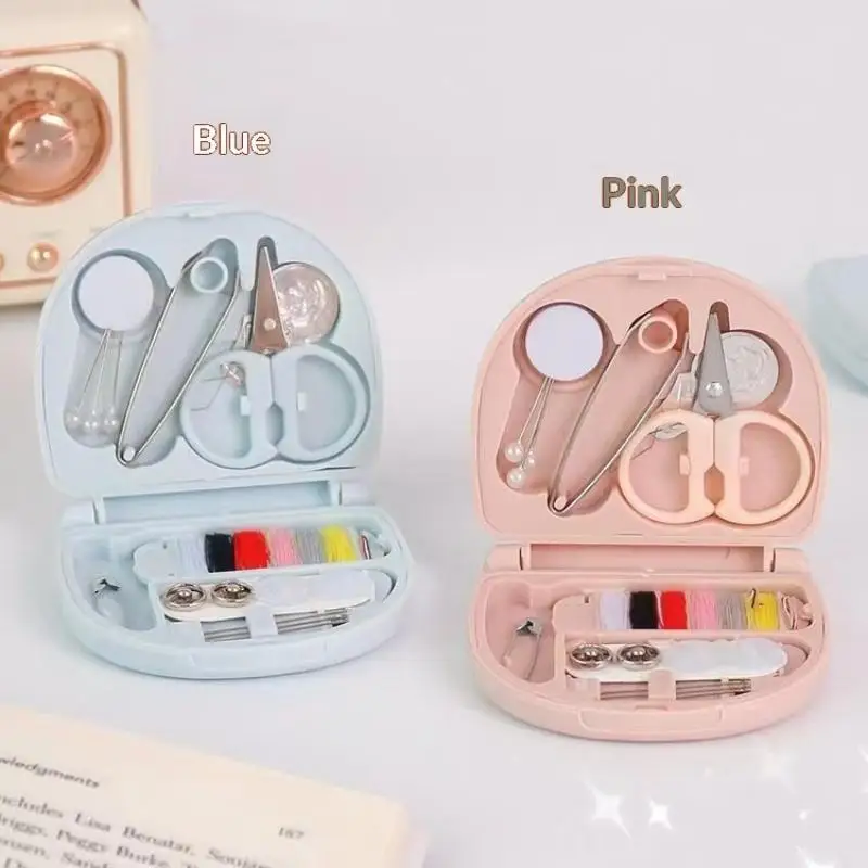 Mini Portable Sewing Kit With Complete Tools Storage Case For Travel Home Repair
