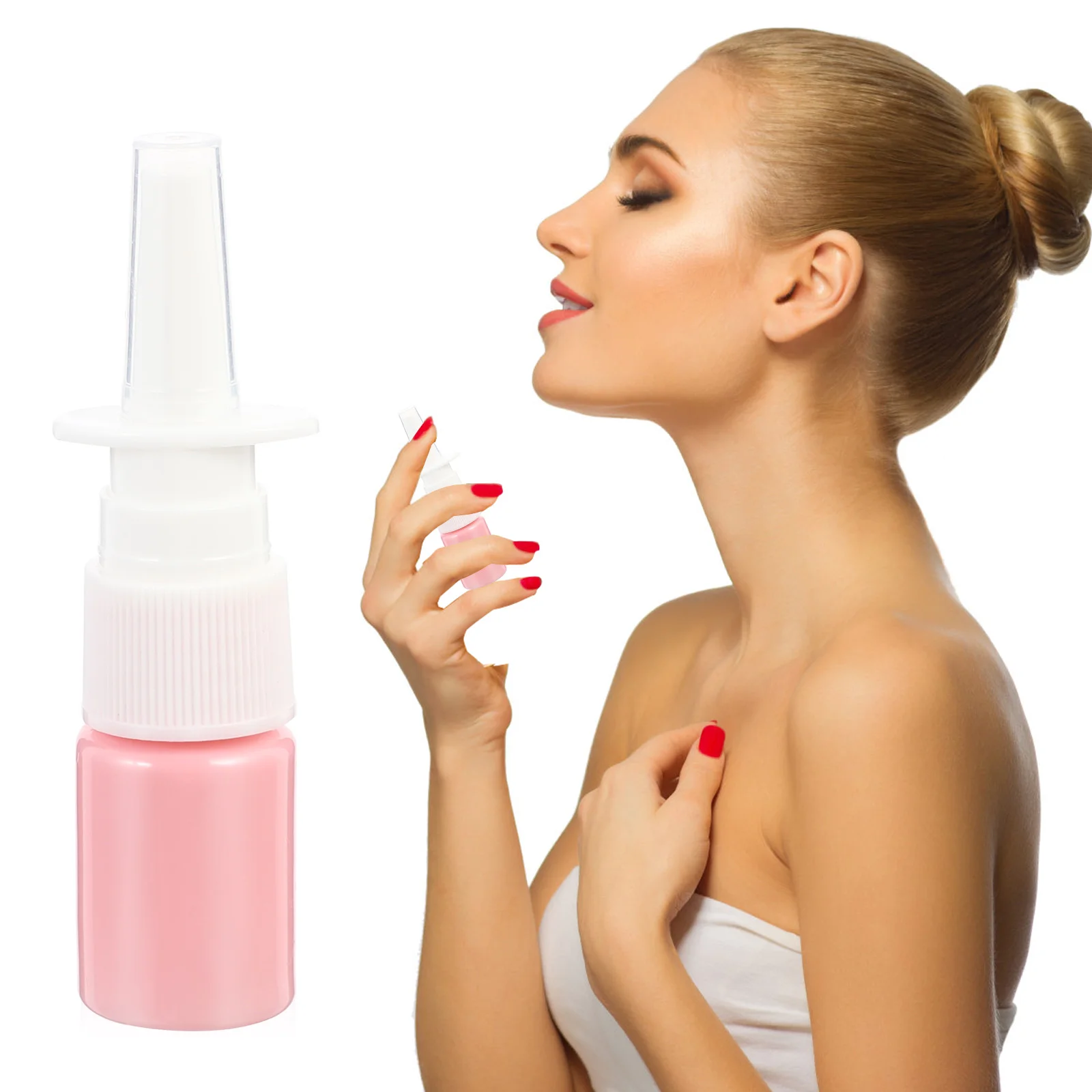 

1 Set 50Pcs 5ml Travel Bottles PET Nasal Spray Bottles Portable Empty Bottles Small Bottle