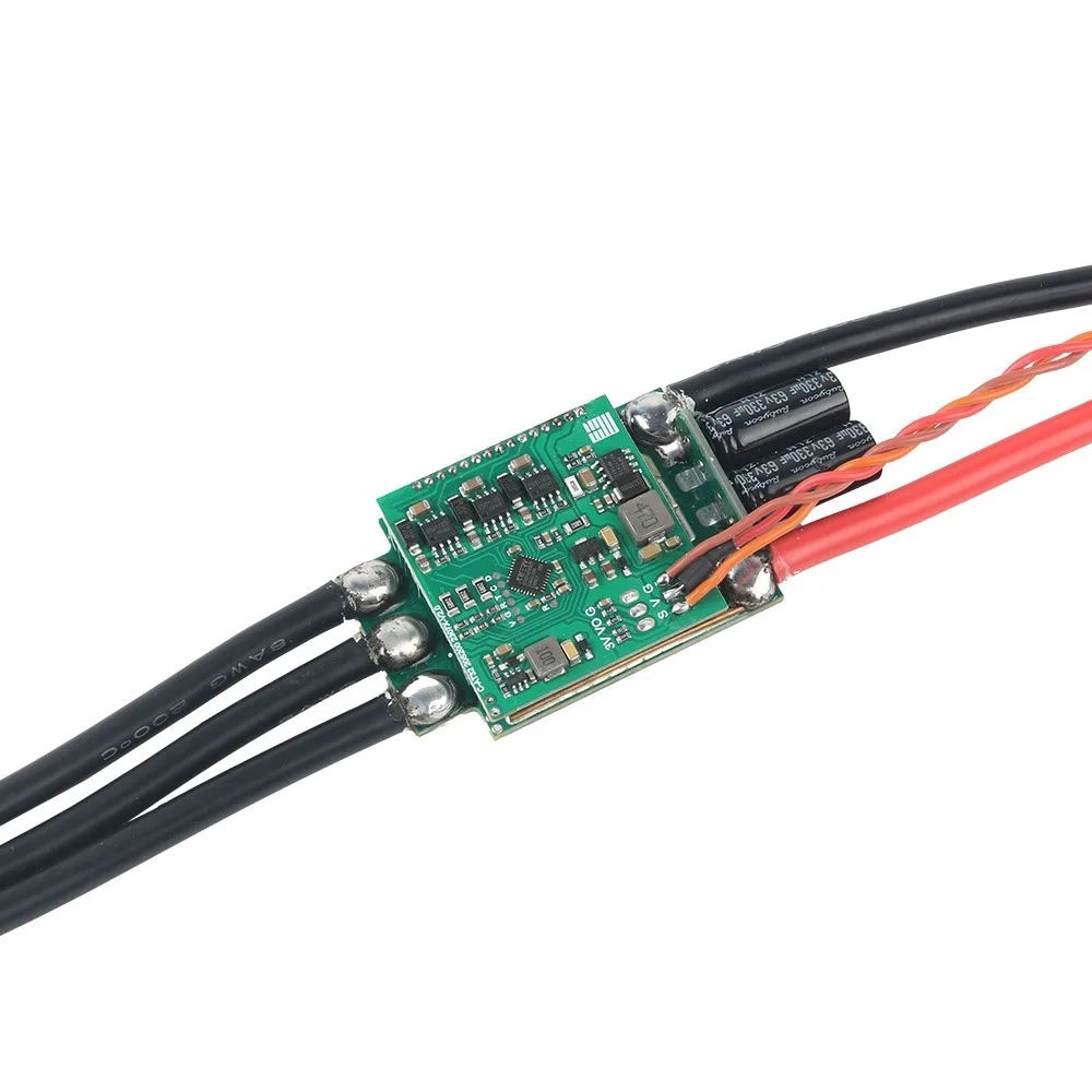 Fatjoy 12s-200a esc 48v controlador de velocidade eletrônico sem escova bidirecional de alta potência para barco tripulado hidrofólio