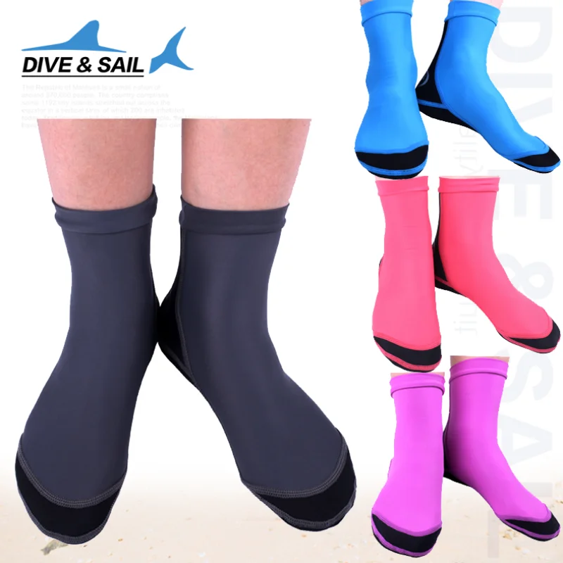 New 1.5MM Neoprene Diving Socks Water Shoes Scratch-proof Beach Socks Elastic Snorkeling Socks Scuba Swim Shoes for Diving