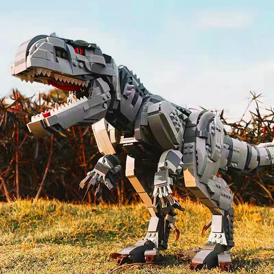 Jurassic World Park Indominus Rex Dinosaur Building Blocks Creative Expert Triceratops Tyrannosaurus Rex Model Bricks Toys MOC