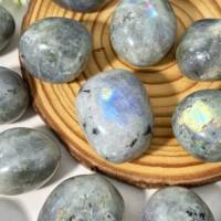 Random 5PCS High Quality Labradolite Tumbles Decoration Natural Crystal Raw Stone, Birthday gift, Scene decoration.