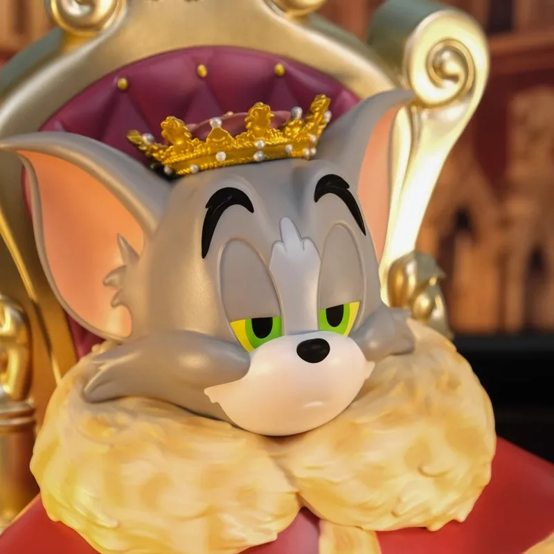 28cm Tom And Jerry Taffy Royal Court Kawaii Cute Cool Tom And Jerry Taffy Anime Figure Model Collection Decoration Toy Gifts