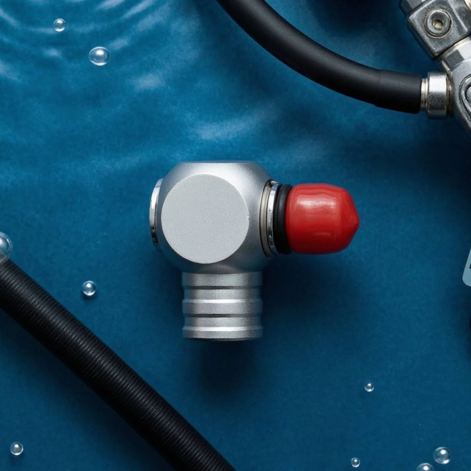 Scuba Regulator Hose Swivel Adapter Compact Regulator Hose Swivel Adapter Fitting Chrome-Plated Long-Lasting for Divers
