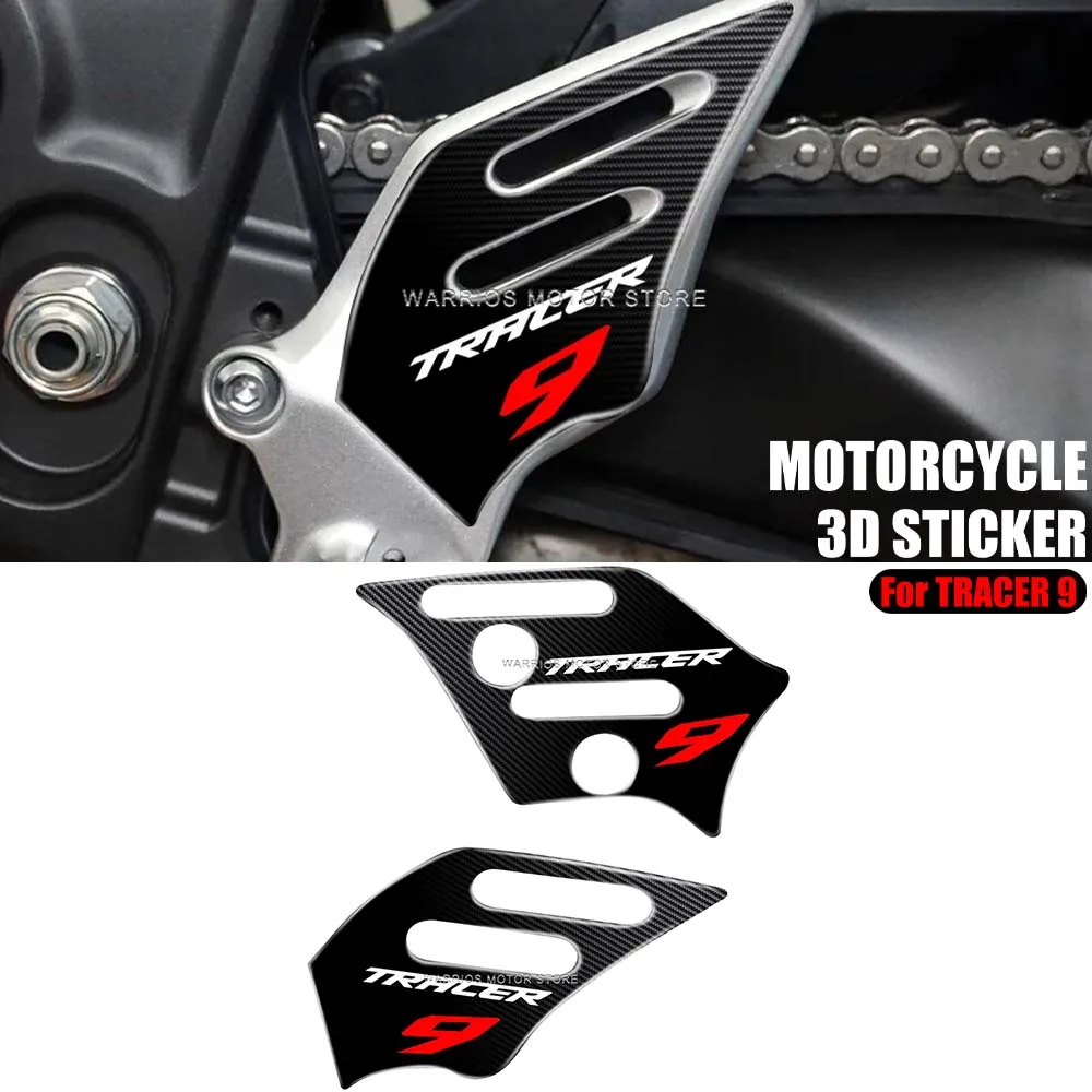 Motorcycle 3D heel pad stickers Motorcycle decorative stickers For Tracer 9 tracer9