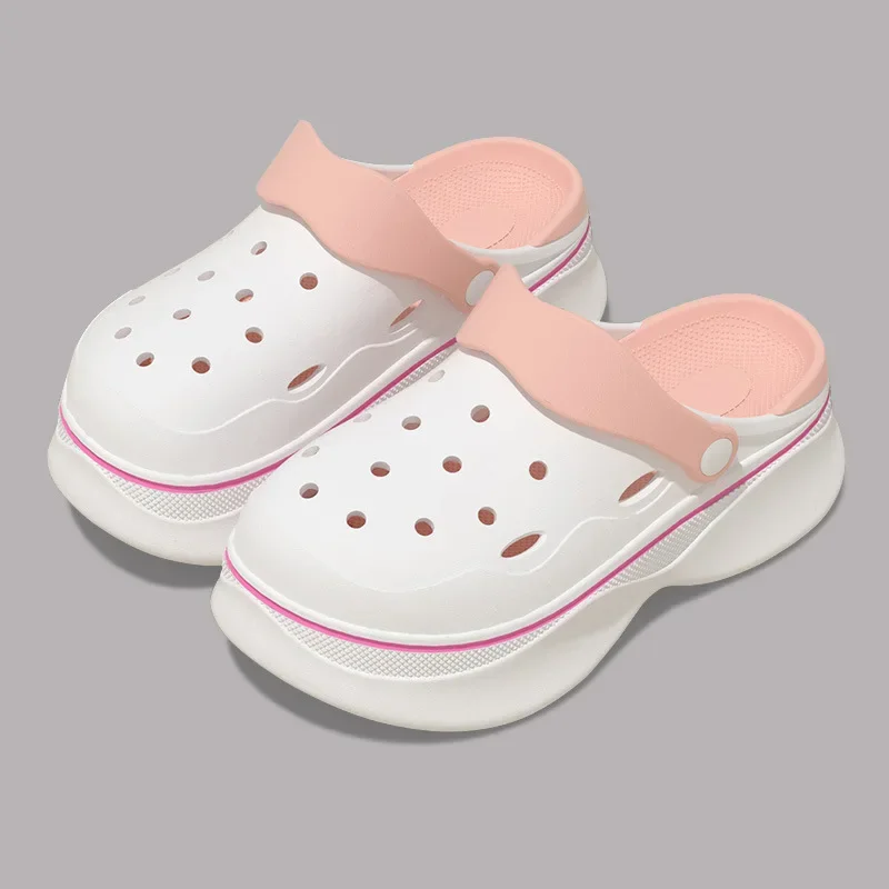 

Summer Women Thick Bottom Sandals Indoor Home Casual Soft Soled Non Slip Slippers Outdoor Comfortable Slides Garden Shoes