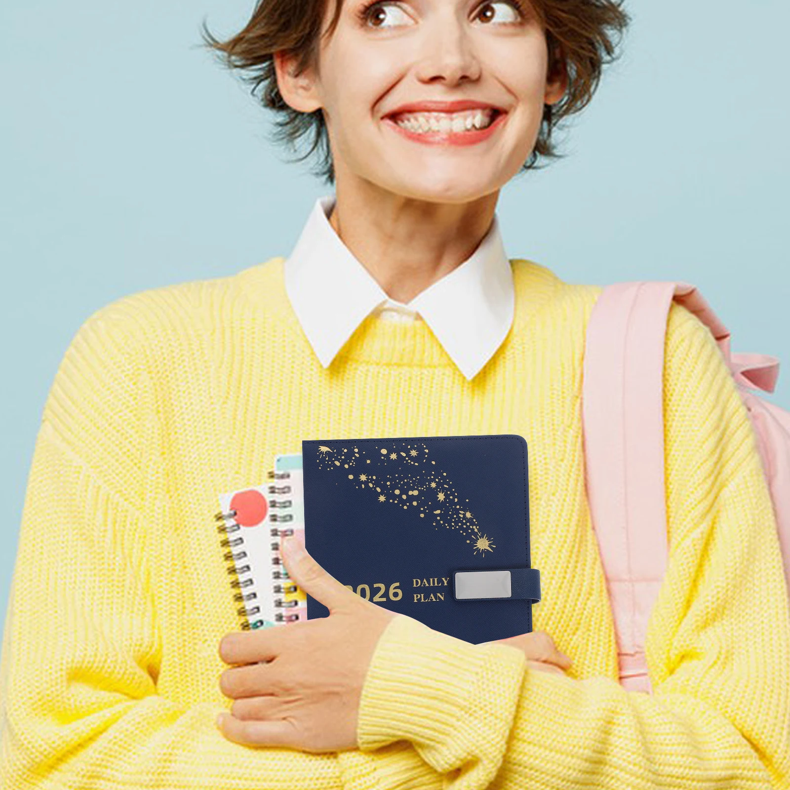 Daily Planner: A5 2026 Diary For Women Weekly Monthly Organizer Pu Cover Notebook Calendar Schedule Book Stationery