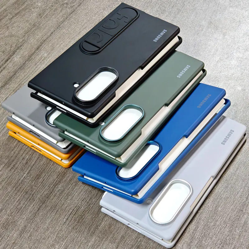 Luksusowe etui z funkcją stojaka do Samsung Galaxy Z Fold7 Fold 7, plastikowe, odporne na wstrząsy, twarda obudowa ochronna do Z Fold7 5G — zdjęcie produktu 3