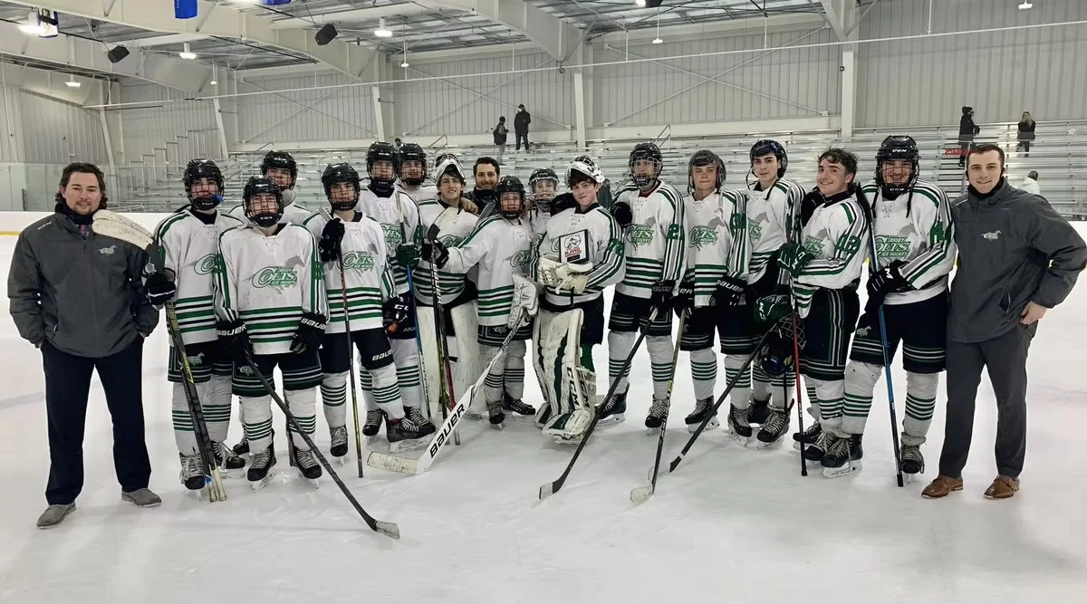 قميص الهوكي - أزرق مع لمسات صفراء/بيضاء "Dahlin 26" Captain "C" Buffalo Bison Logo Athletic Jersey 3d HD Prints