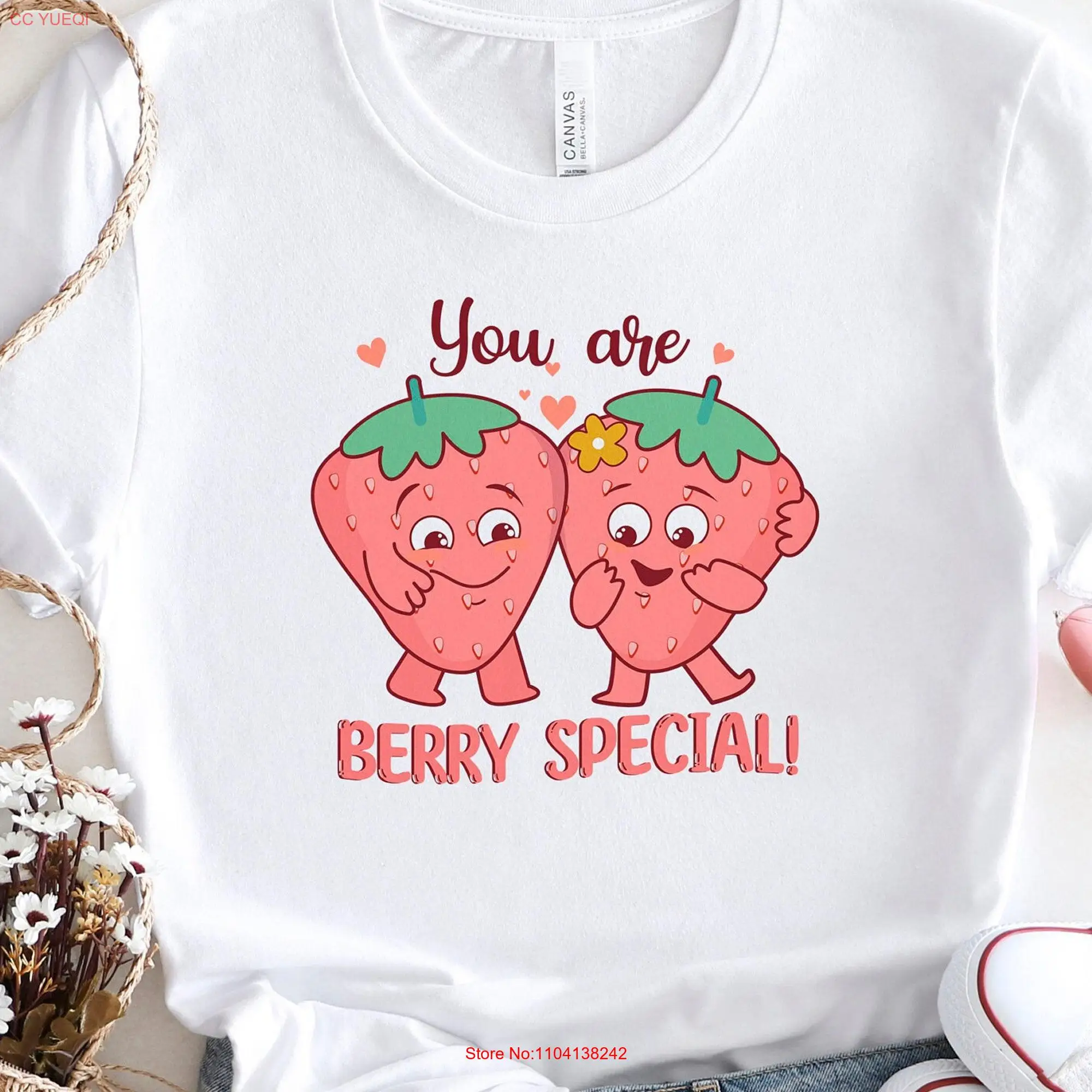 You Are Berry Special Cute Strawberry T Shirt for Fruit Lover Birthday PrinT long or short sleeves