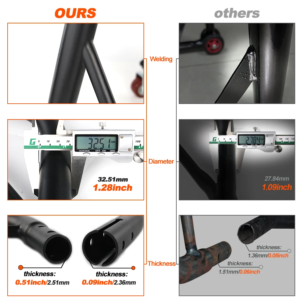 Motorcycle Steel Rear Wheel Support Stand Universal Motorcycle Rear Lift Stand Wheel Support Kickstand Frame Tire Repair Tool view 4