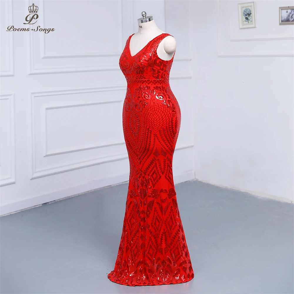 Plus size Elegant Red sleeveless Evening dress prom dress Party dress Bridesmaid Dresses robe de soirée de mariage Maxi dress