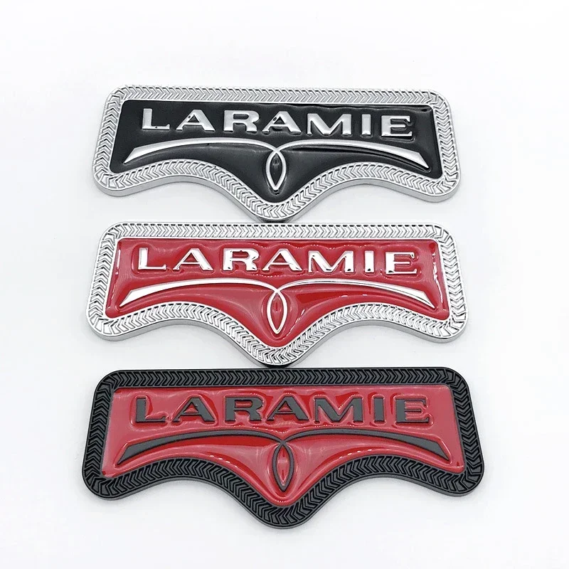 LARAMIE Metal Car Emblem Sticker For Dodge Ram 1500 2500 3500 Pickup Truck 3D Side Fender Tailgate Badge Auto Mod Accessories