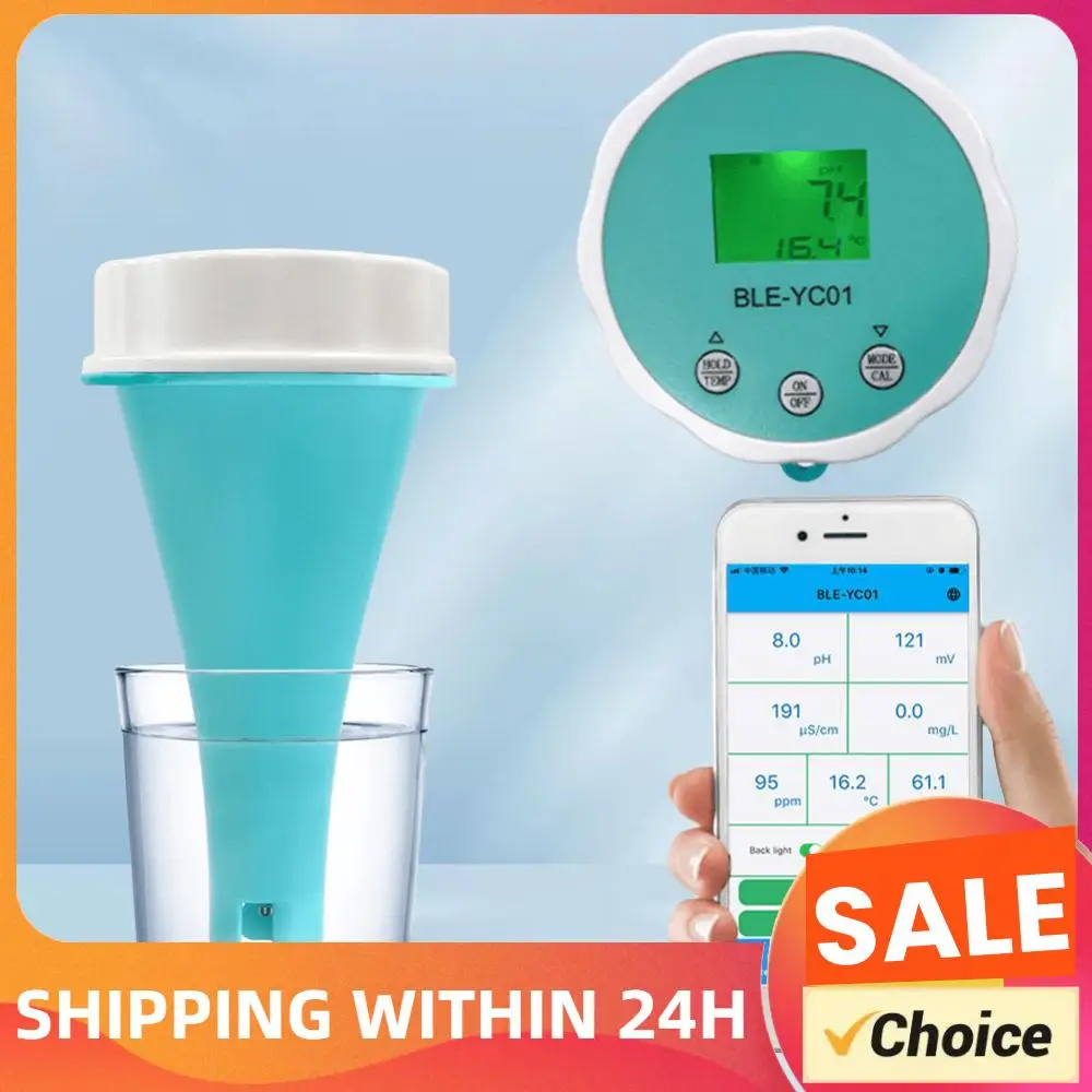 6 in 1 Smart Floating Swimming Pool Water Analyzer PH CL TDS EC ORP TEMP Tester APP Online Monitor Water Quality Tester