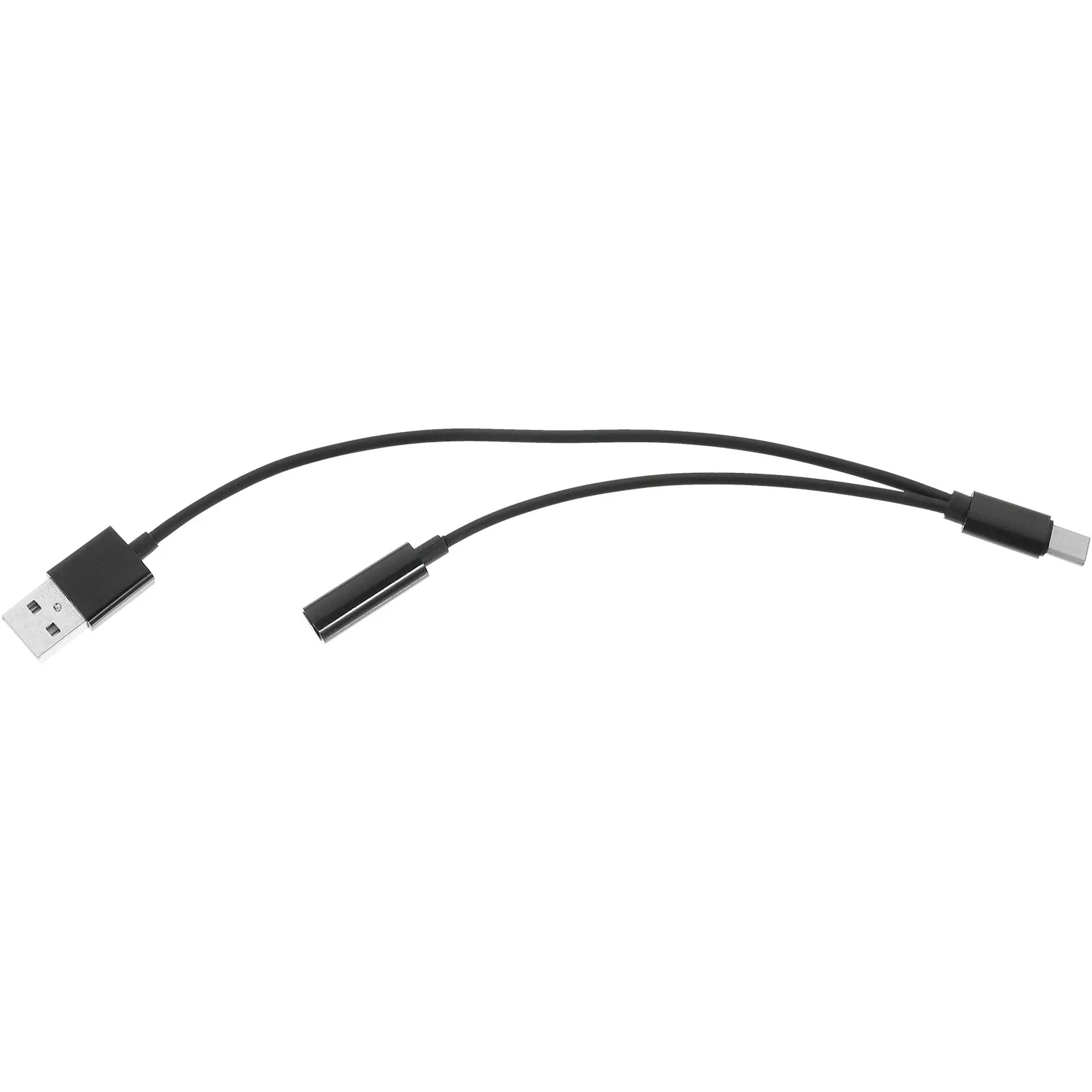 Type-C to Dual 3.5mm Audio Adapter Cable, USB 3.1 Reversible Male to Female Aux Cable for Laptop and PC