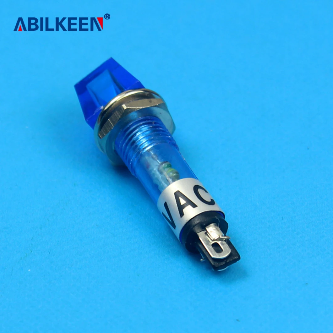 ABILKEEN 다양한 색상 LED 표시기 플라스틱 조명, 조리개 12V, 220V, 10mm