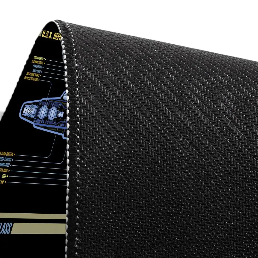 المركبة الفضائية مخطط الوسادة وسادة مكتب لوحة الماوس ألعاب الكمبيوتر خزانة ستار تريك لعبة مكتب الملحقات لوحة المفاتيح أنيمي تمديد كبير