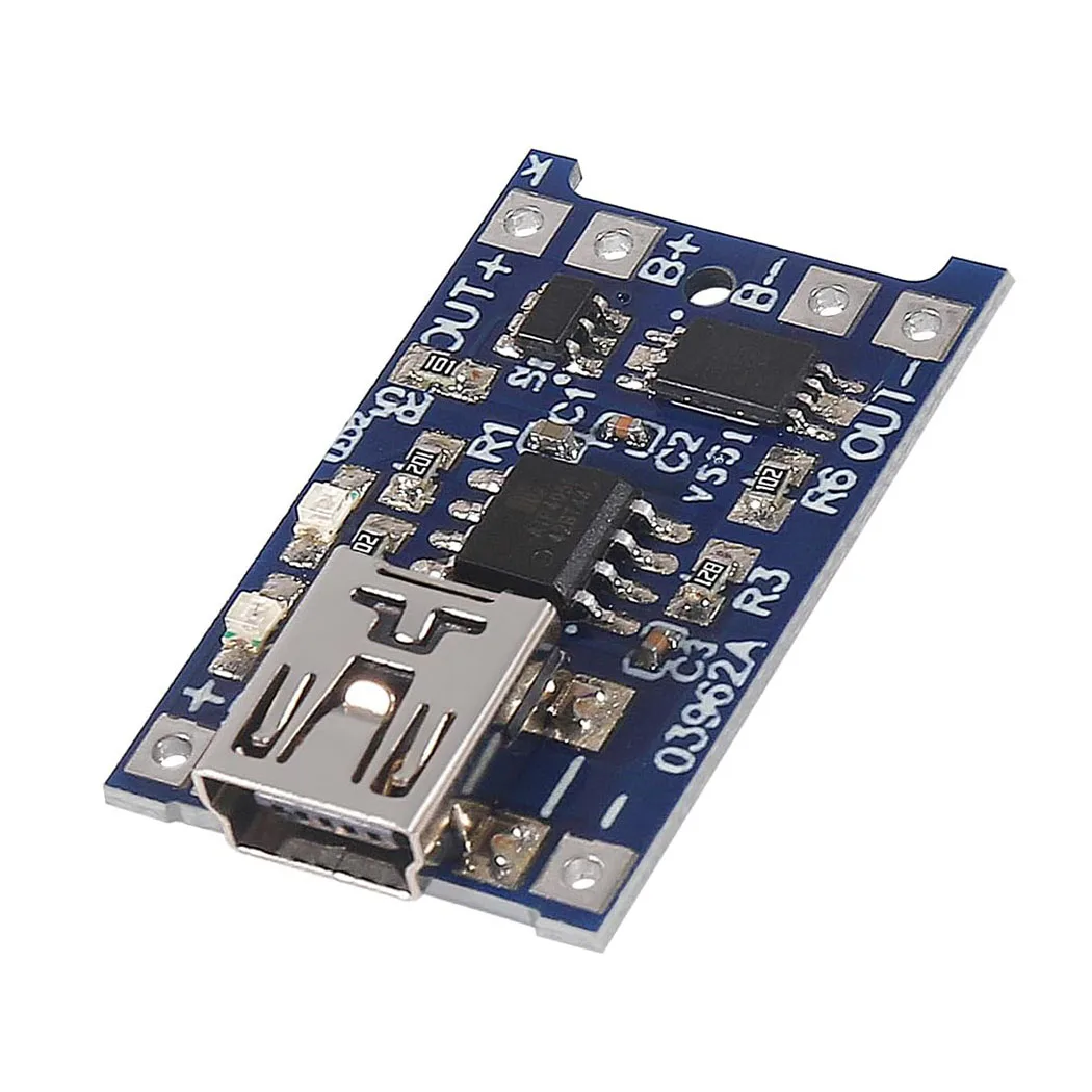 1 قطعة مايكرو USB 5 فولت 1A شاحن بطارية ليثيوم وحدة TP4056 ليثيوم شحن مايكرو/Type-c/وحدة شحن صغيرة مع حماية