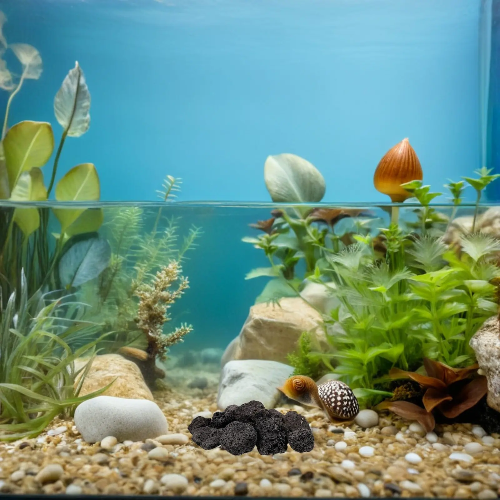 1Pack Volcanic Lava Rocks Decor Natural Stone for Aquarium Fresh Salt Water Fish Tank Planter Potted Plants Craft DIY Home