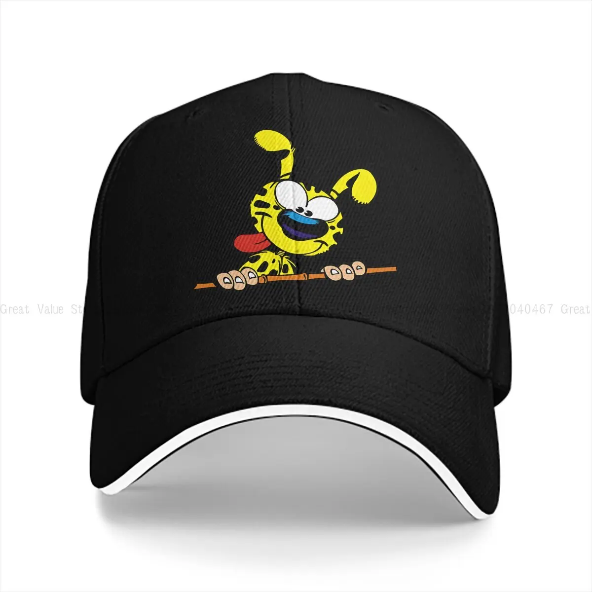 Washed Men's Baseball Cap Animals In Comics Trucker Snapback Caps Dad Hat Marsupilami Cartoon Golf Hats